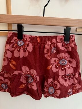 Carter’s - 2T - girls floral skirt with built in bike shorts
